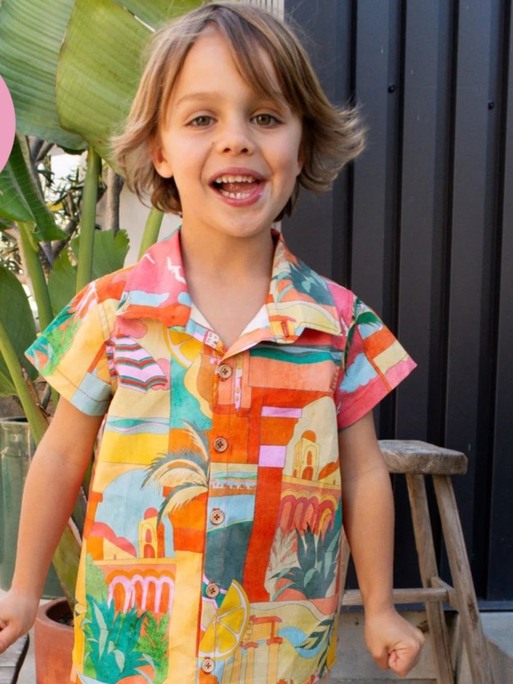NWT SHOW ME YOUR MUMU Button Up Shirt Postcards